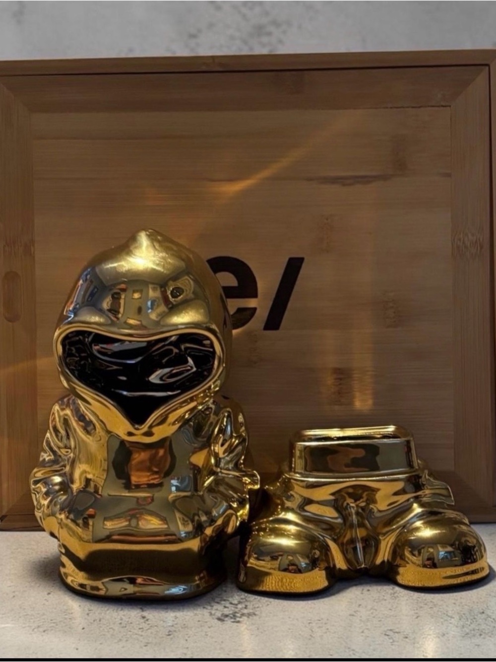 Gold Robot Figure Learning Toy - Decorative Kids Toy